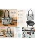Lily Bloom 100% Recycled Plastic Print Multi Color Tote One size - photo 4