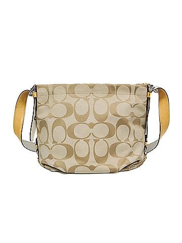 Coach Coach Signature F15067 Women's Canvas,Leather Shoulder Bag Light Beige (view 1)
