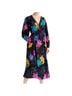 Kobi Halperin 100% Polyester Floral Black Casual Dress Size L - photo 1