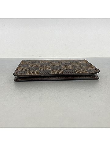 Louis Vuitton Louis Vuitton Damier Porte 2 Cartes Vertical Pass Case N60533 Ebene Men's/Women's (view 2)