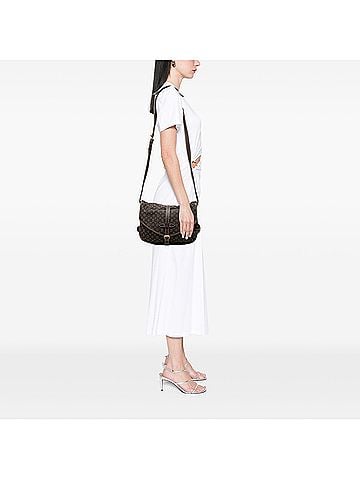 Louis Vuitton Monogram Mini Lin Saumur 30 (view 2)