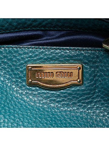 Miu Miu Large Vitello Daino Convertible Shopper Tote (view 2)