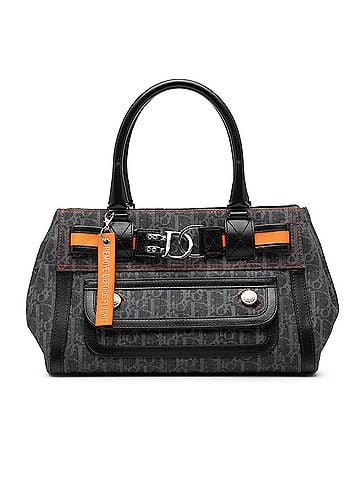 Dior Diorissimo Trotter Denim Flight Handle Bag (view 1)