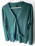 Talbots 100% Merino Solid Green Wool Cardigan Size L - photo 4