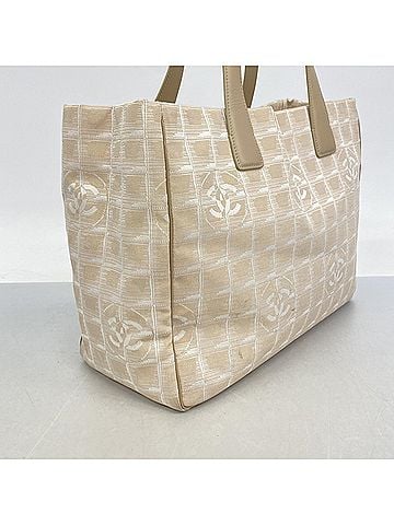 Chanel Chanel New Travel Nylon Tote Bag, Beige Champagne, Women's (view 2)