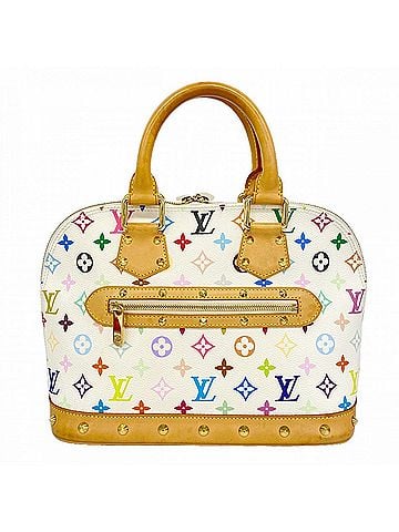 Louis Vuitton Louis Vuitton Alma Monogram Multicolor Handbag M92647 Blanc (Women's) (view 1)