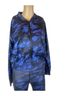 Ivy Park 100% Polyester Camo Blue Black Windbreaker Size XS - photo 1