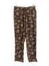 Faherty Floral Brown White Casual Pants Size S - photo 1