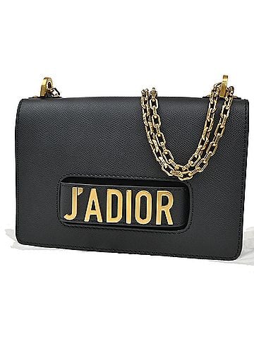 Dior J'adior Flap Bag Leather Black Leather Shoulder Bag Bag (view 1)