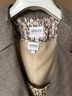 Armani Collezioni 100% Wool Tweed Brown Tan Wool Blazer Size 12 - photo 3