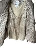 Armani Collezioni 100% Wool Tweed Brown Tan Wool Blazer Size 12 - photo 4