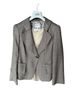 Armani Collezioni 100% Wool Tweed Brown Tan Wool Blazer Size 12 - photo 1