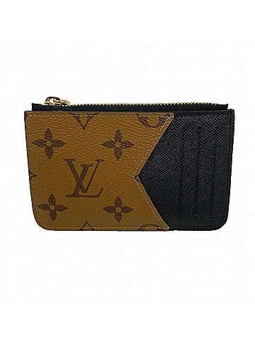 Louis Vuitton Louis Vuitton Monogram Reverse Portecartoromie Wallet/Coin Case M81912 Brown Black Women's (view 1)