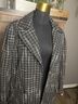Sundance Checkered-gingham Floral Black White Trenchcoat Size XL - photo 12