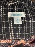 Sundance Checkered-gingham Floral Black White Trenchcoat Size XL - photo 3