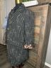 Sundance Checkered-gingham Floral Black White Trenchcoat Size XL - photo 8