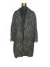 Sundance Checkered-gingham Floral Black White Trenchcoat Size XL - photo 1