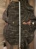 Sundance Checkered-gingham Floral Black White Trenchcoat Size XL - photo 10