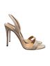 Aquazzura 100% Leather Silver Sandals Size EU 38 - photo 1