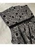Marc Jacobs Floral Black Gray Cocktail Dress Size 4 - photo 5