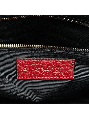 Burberry Small Heritage Grain Check Embossed Leather Orchard Bowling Bag (view 2)