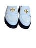 Tory Burch 100% Leather Solid White Black Flats Size 7 - photo 5