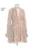 Parker Floral Brown Cocktail Dress Size 10 - photo 7