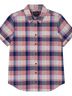 Pendleton 100% Cotton Plaid Blue Pink Short Sleeve T-Shirt Size S - photo 1