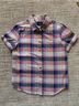 Pendleton 100% Cotton Plaid Blue Pink Short Sleeve T-Shirt Size S - photo 7