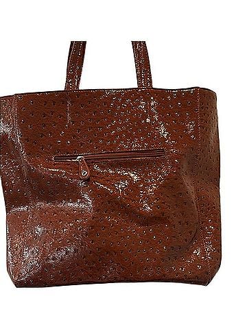 Big Buddha Brown Studded Leather Tote Leather Belt (view 2)