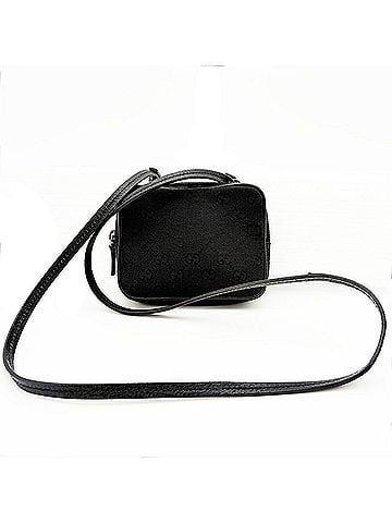 Gucci Gucci Mini Shoulder Bag 120975 GG Canvas Leather Black (view 2)