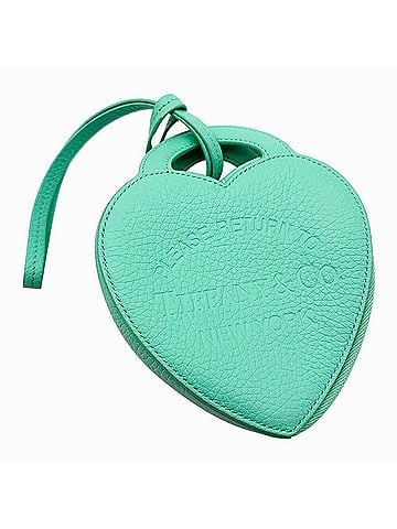 Tiffany & Co. Tiffany & Co. Return to Pouch, Leather Canvas, Women's, Heart Shape (view 1)