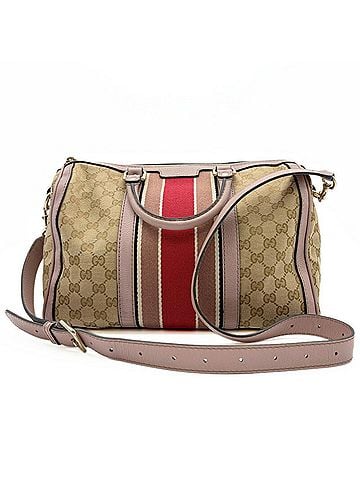 Gucci Gucci Sherry Line 2-way Boston Bag 247205 Canvas Leather Beige Pink (view 2)