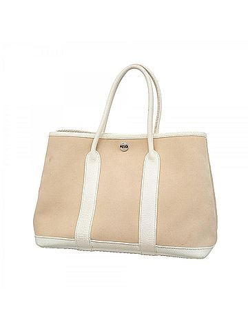 Hermès Hermes Garden TPM Toile Officier White Handbag (?N stamp) - Ladies (view 1)