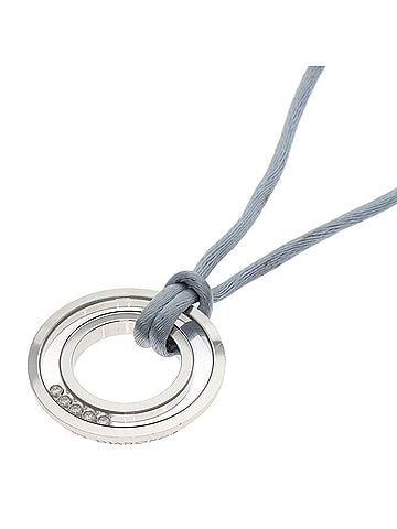 Chopard Chopard Happy Diamonds Necklace 18K White Gold Women's (view 1)