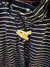 Joules Stripes Blue White Raincoat Size 14 - photo 4