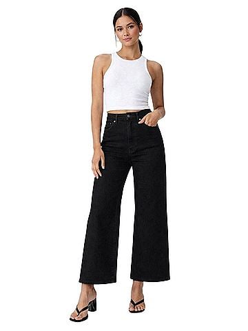 Good American plazzo good waist cropped wide leg Casual Pants (view 2)