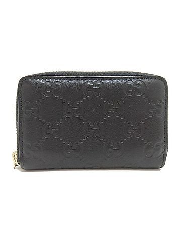 Gucci Gucci 255452 GG Signature Shima Coin Case Leather Women's GUCCI (view 1)