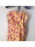 FARM Rio Floral Yellow Pink Jumpsuit Size M - photo 4