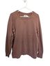 Pact 100% Cotton Solid Brown Pullover Sweater Size XL - photo 1