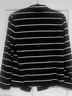 Chico's Stripes Black White Blazer Size 2 - photo 5