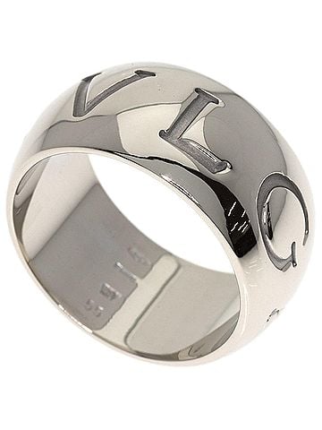 Bvlgari Bulgari Monologo #55 Ring, 18K White Gold, Women's BVLGARI (view 1)