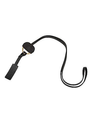 Yves Saint Laurent Yves Saint Laurent Saint Laurent Neck Strap Keyring Necklace 698650 Black Leather Women's SAINT LAURENT (view 1)