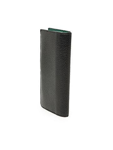 Gucci Gucci Interlocking G Bicolor Long Wallet 610467 Black Green Leather Men's GUCCI (view 2)