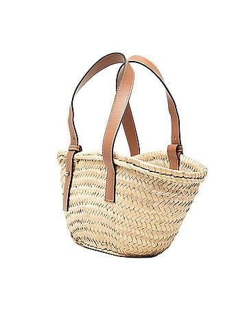 Loewe Loewe Anagram Basket Bag Handbag, Natural Brown Leather Palm Leaf Design, Women's LOEWE (view 2)