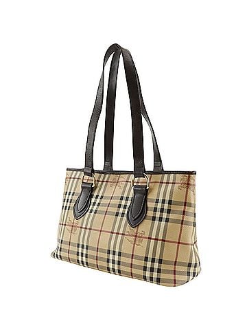 Burberry Burberry Haymarket Check Tote Bag, Nova PVC, Beige, A5 size, Women's. (view 2)
