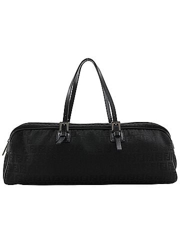 Fendi Fendi Zucchino Tote Bag, Nylon Canvas, Black, Women's (view 1)