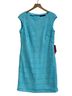 Ralph Lauren 100% Polyester Solid Blue Cocktail Dress Size 12 - photo 1