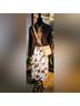 Ann Taylor 100% Polyester Floral Brown White Skort Size 24 waist - photo 5
