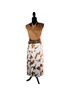 Ann Taylor 100% Polyester Floral Brown White Skort Size 24 waist - photo 1